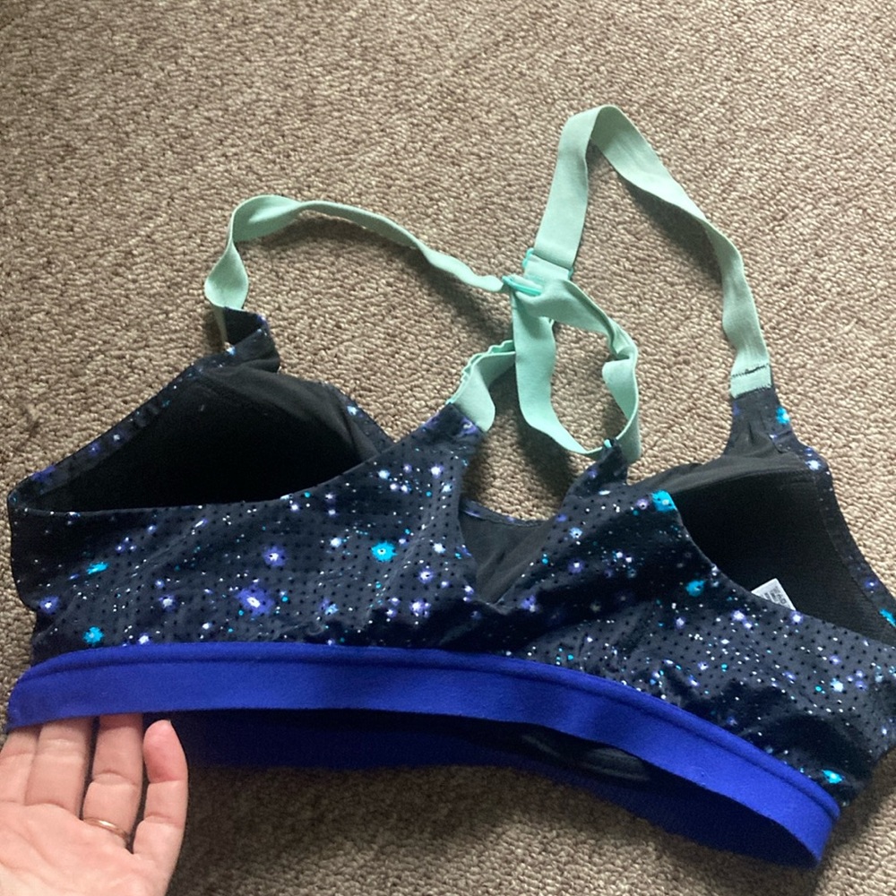 VSX Sport Black and Blue Sports Bra - Picture 4 of 10